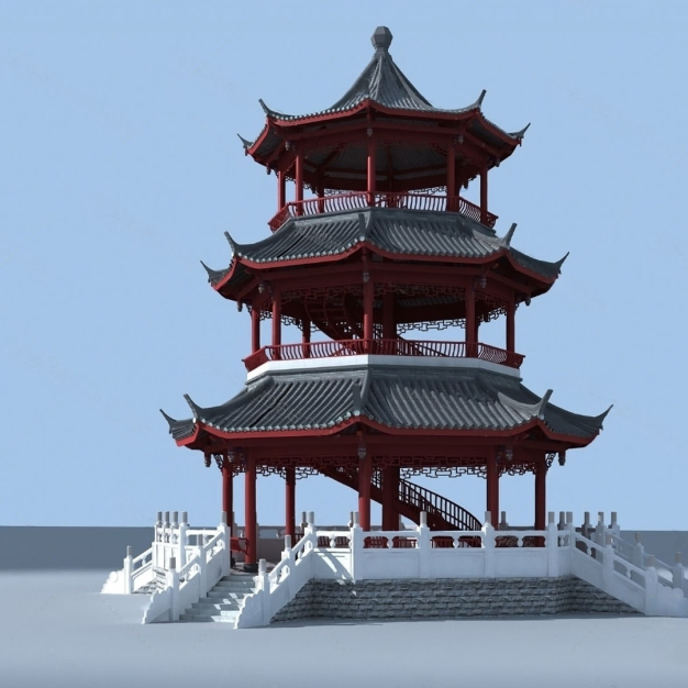 亭子3D模型